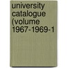University Catalogue (Volume 1967-1969-1 door University Of New Hampshire