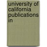 University Of California Publications In door Charles Henry Cunningham