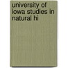 University Of Iowa Studies In Natural Hi door University of Iowa