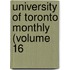 University Of Toronto Monthly (Volume 16