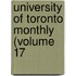 University Of Toronto Monthly (Volume 17