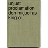 Unjust Proclamation Don Miguel As King O door Antonio Silva Rocha