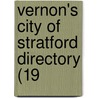 Vernon's City Of Stratford Directory (19 by Vernon Directories
