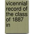 Vicennial Record Of The Class Of 1887 In