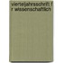 Vierteljahrsschrift F R Wissenschaftlich