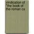 Vindication Of "The Book Of The Roman Ca