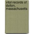 Vital Records Of Dalton, Massachusetts