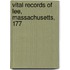 Vital Records Of Lee, Massachusetts, 177