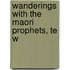 Wanderings With The Maori Prophets, Te W