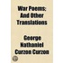 War Poems; And Other Translations