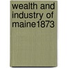 Wealth And Industry Of Maine1873 by Maine. Dept.O. Statistics