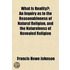 What Is Reality?; An Inquiry As To The R