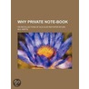 Why Private Note-Book; Or Recollections by W.H. Watts