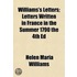 Williams's Letters; Letters Written In F