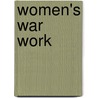 Women's War Work door Great Britain. War Office