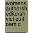 Womens Authorsh Editorsh Vict Cult Oem C