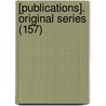 [Publications]. Original Series (157) door Early English Text Society