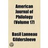 American Journal Of Philology (Volume 17)