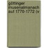 Göttinger Musenalmanach Auf 1770-1772 (V