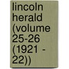 Lincoln Herald (Volume 25-26 (1921 - 22)) door Lincoln Memorial University