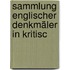 Sammlung Englischer Denkmäler In Kritisc