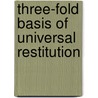 Three-Fold Basis Of Universal Restitution door Threefold Basis