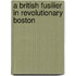 A British Fusilier In Revolutionary Boston