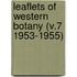 Leaflets of Western Botany (V.7 1953-1955)