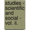 Studies - Scientific And Social - Vol. Ii. door Alfred Russell Wallace