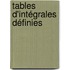 Tables D'Intégrales Définies