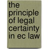 The Principle Of Legal Certainty In Ec Law door Juha Raitio