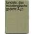 Tundale; Das Mittelenglische Gedicht Ã¿B