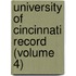 University of Cincinnati Record (Volume 4)