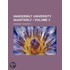 Vanderbilt University Quarterly (Volume 3)