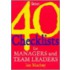 40 Checklists For Managers And Team Leaders
