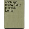 Edinburgh Review (233); Or Critical Journal by Sydney Smith