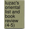 Luzac's Oriental List and Book Review (4-5) by Luzac Co.