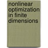Nonlinear Optimization In Finite Dimensions door Peter Jonker