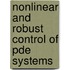 Nonlinear and Robust Control of Pde Systems