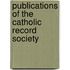 Publications of the Catholic Record Society