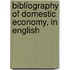 Bibliography of Domestic Economy, in English
