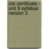 Cisi Certificate - Unit 9 Syllabus Version 3 door Bpp Learning Media Ltd