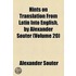 Hints On Translation From Latin Into English