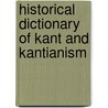 Historical Dictionary of Kant and Kantianism door Vilem Mudroch