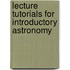 Lecture Tutorials for Introductory Astronomy