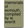 Memorials Of Exmouth, Compiled By W. Everitt door Exmouth