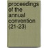 Proceedings of the Annual Convention (21-23)