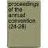 Proceedings of the Annual Convention (24-26)