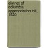 District Of Columbia Appropriation Bill, 1920