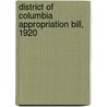 District Of Columbia Appropriation Bill, 1920 by United States Appropriations